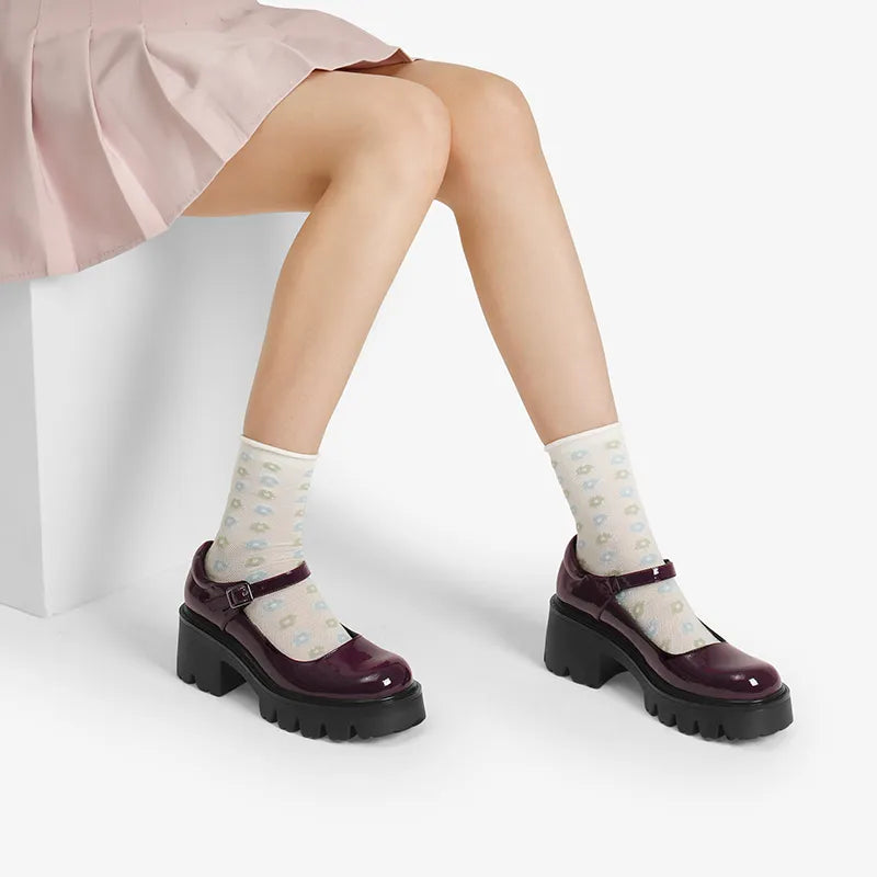 BURGUNDY-PAT