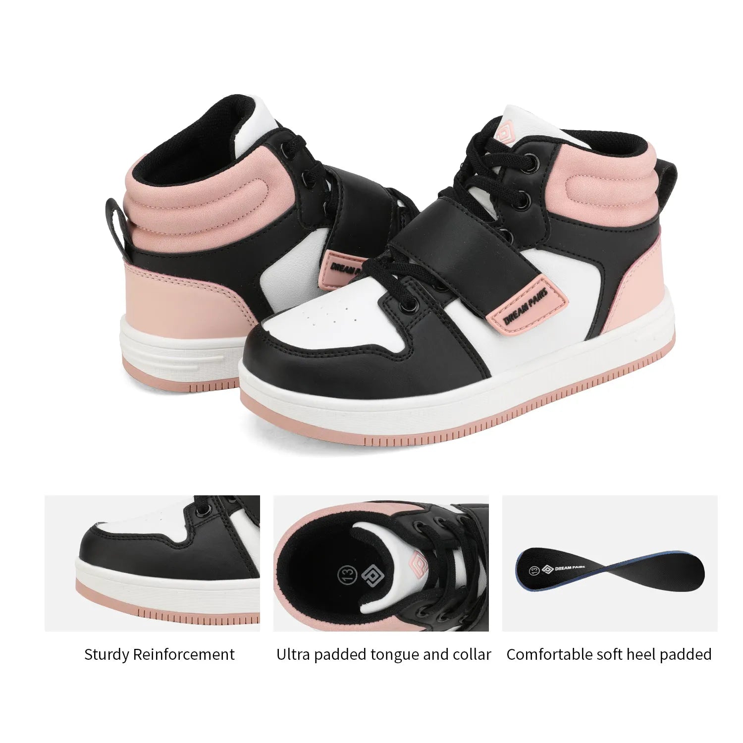 BLACK WHITE PINK